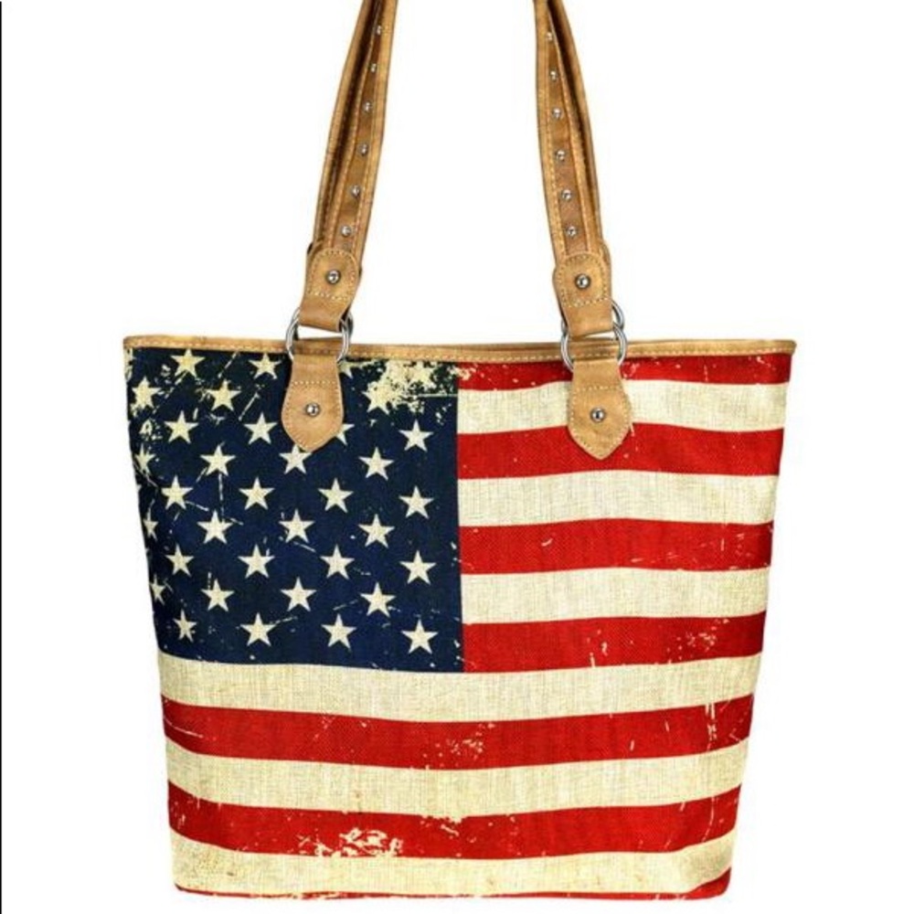 Montana West USA canvas leather shoulder bag Purse